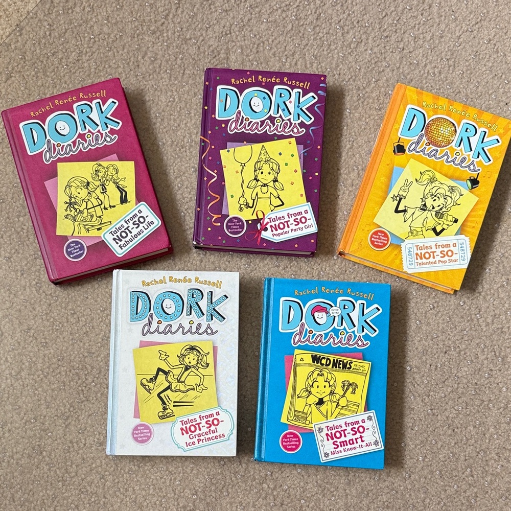 Dork Diaries Hardcover Set - Bright Multi-Color Covers